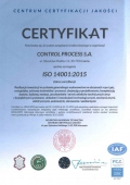 Environmental Management System Certificate ISO 14001:2015